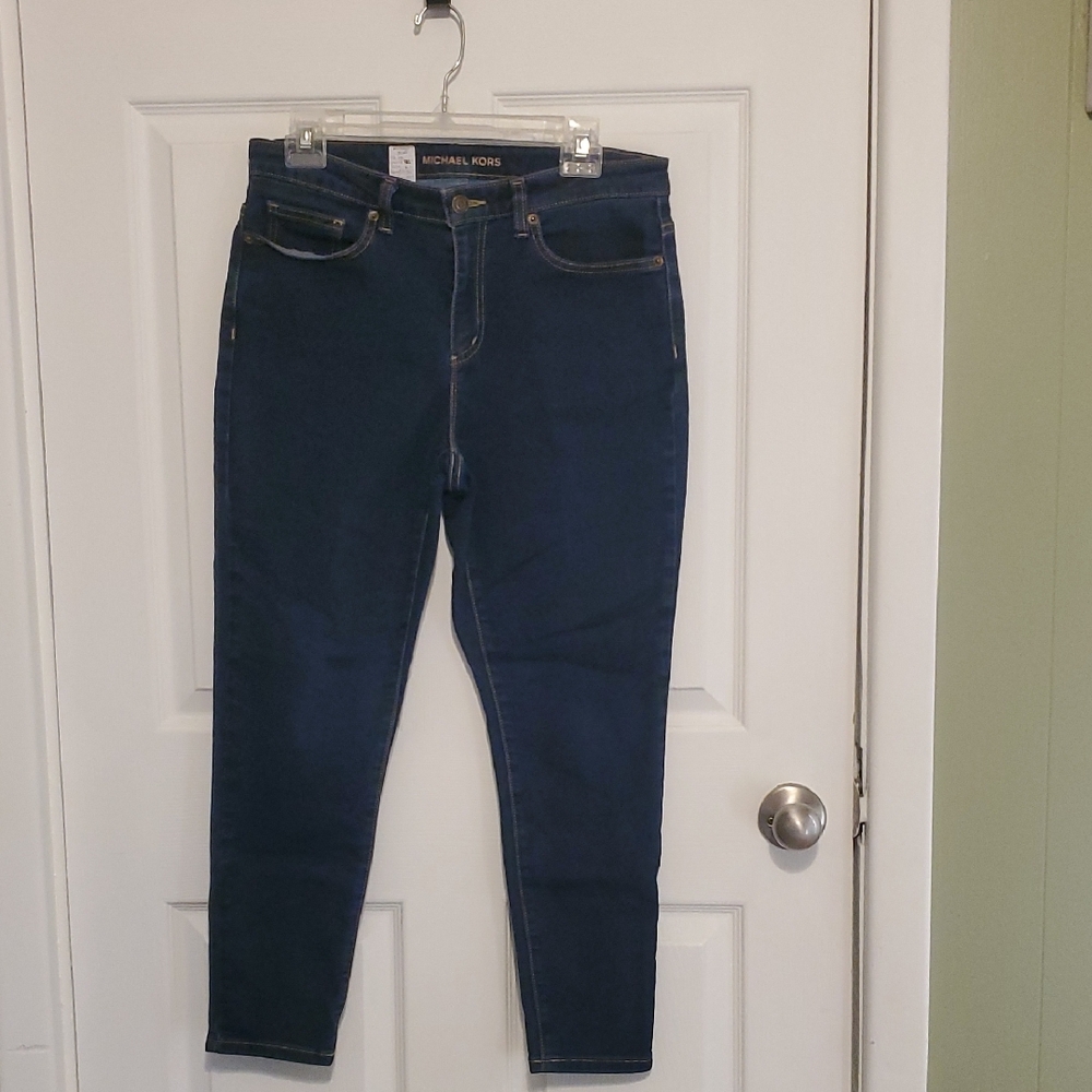 Michael Kors Women's Dark Blue Skinny Jeans